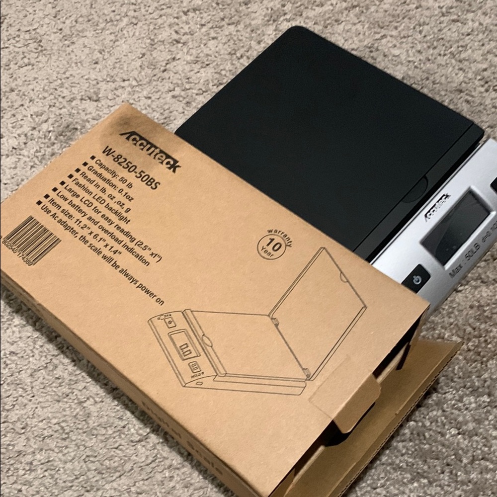 Black Digital Postal Scale